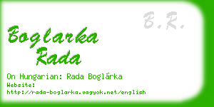 boglarka rada business card